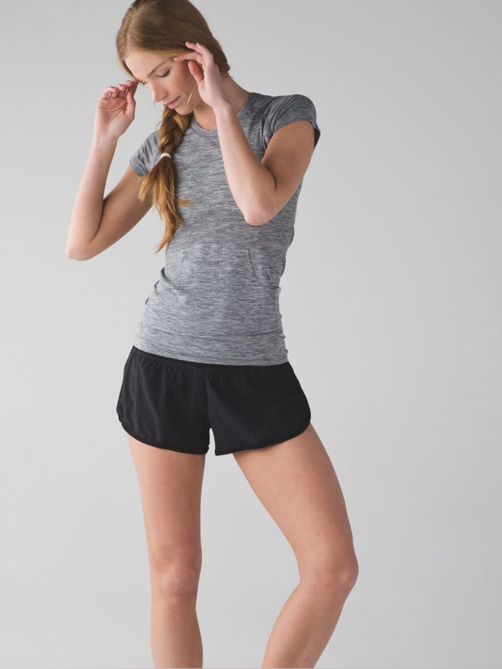 LULULEMON Black DROP IT LOW 3” Running Shorts Sz 8